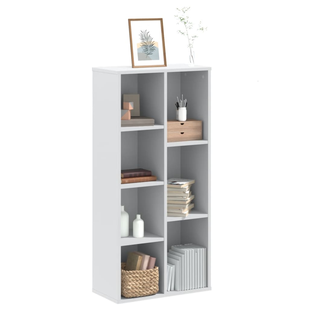 Libreria Bianca 50x25x105 cm in Legno Multistrato 852789