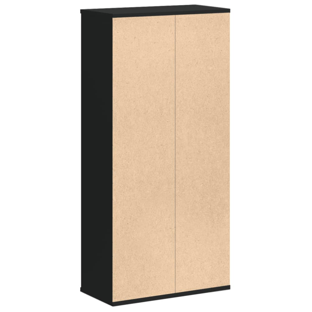 Libreria Nera 50x25x105 cm in Legno Multistrato 852790