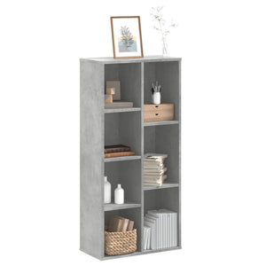 Libreria Grigio Cemento 50x25x105 cm in Legno Multistrato 852792