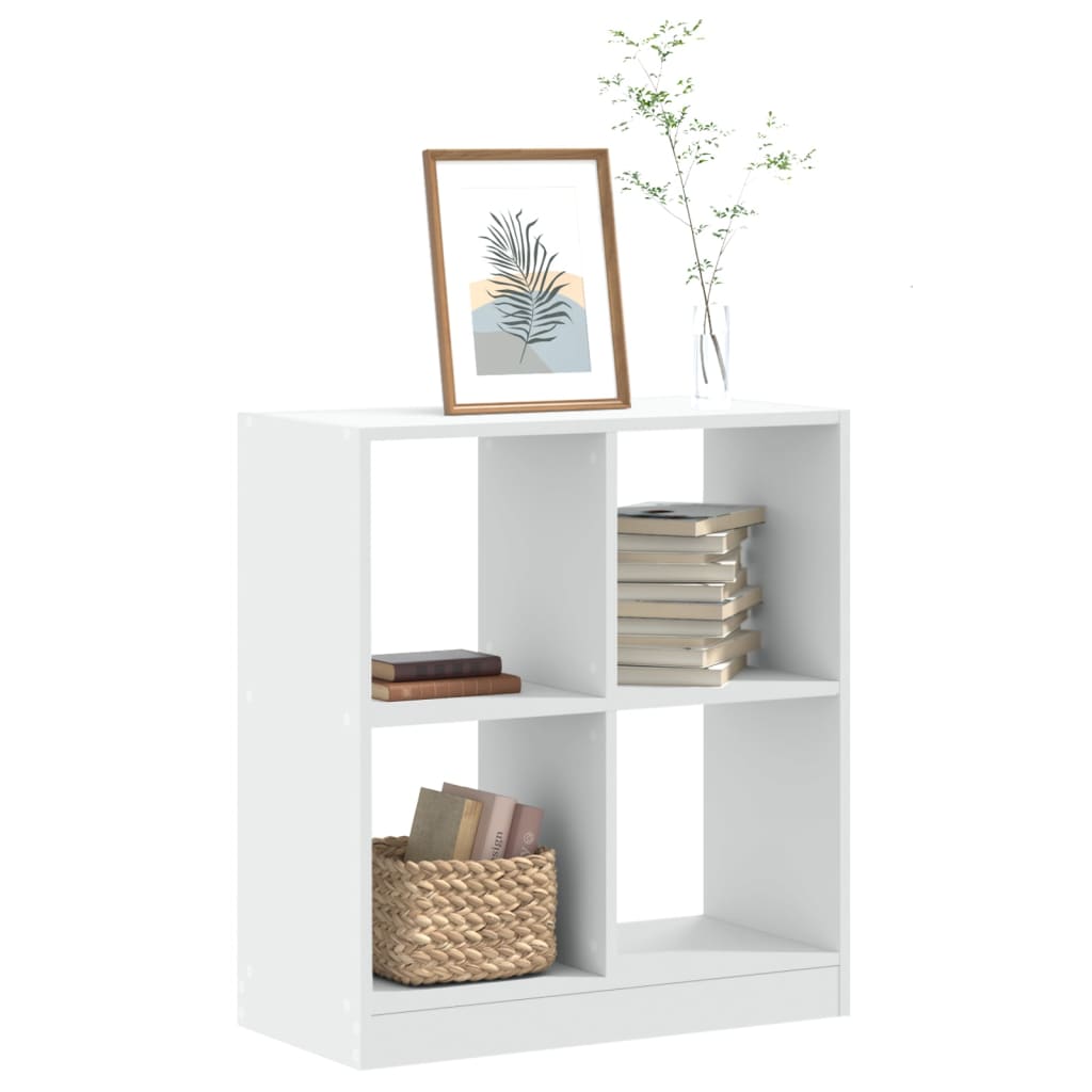 Libreria Bianca 68,5x32x75 cm in Legno Multistrato 852807