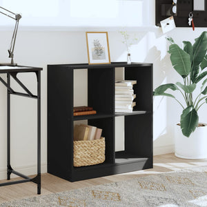 Libreria Nera 68,5x32x75 cm in Legno Multistrato 852808