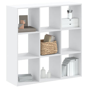 Libreria Bianca 102x32x102 cm in Legno Multistrato 852816