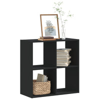 Libreria Nera 68,5x32x68,5 cm in Legno Multistrato 852826