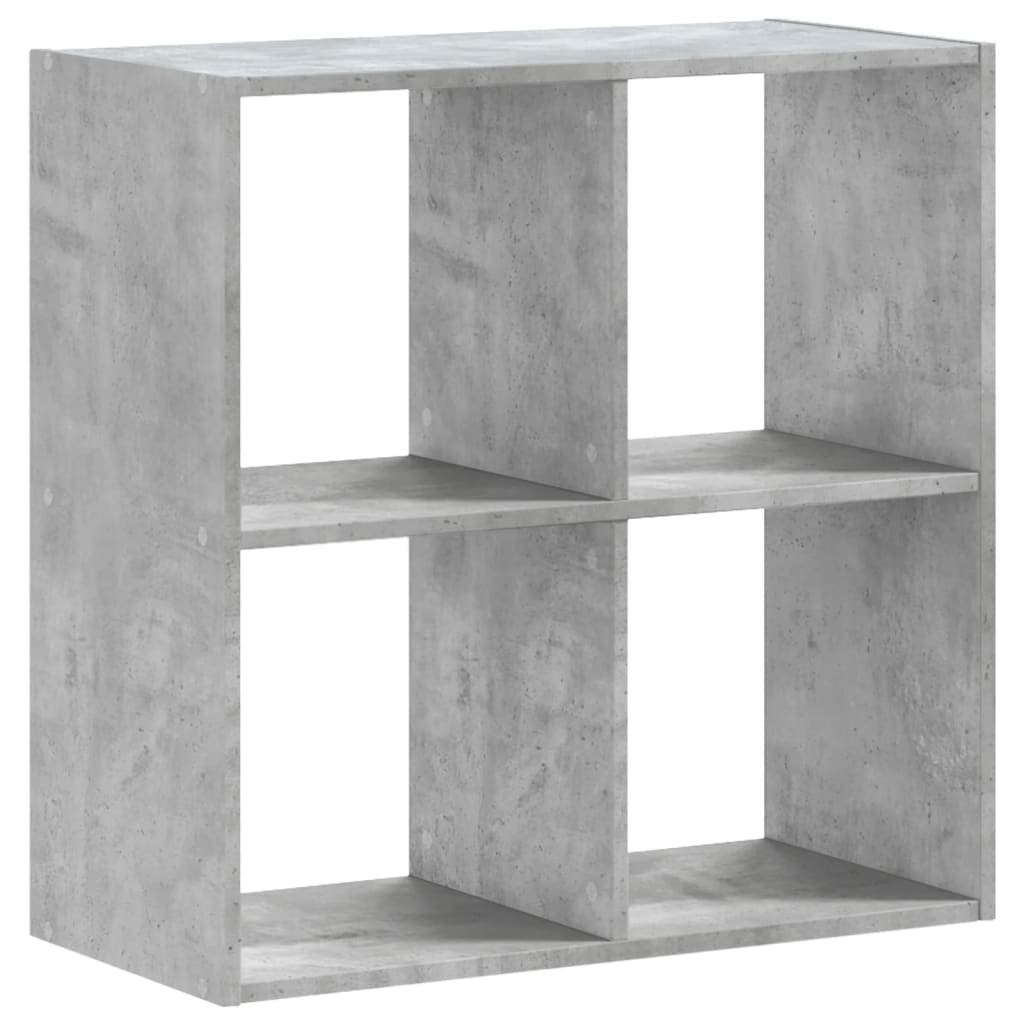 Libreria Grigio Cemento 68,5x32x68,5 cm in Legno Multistrato 852828