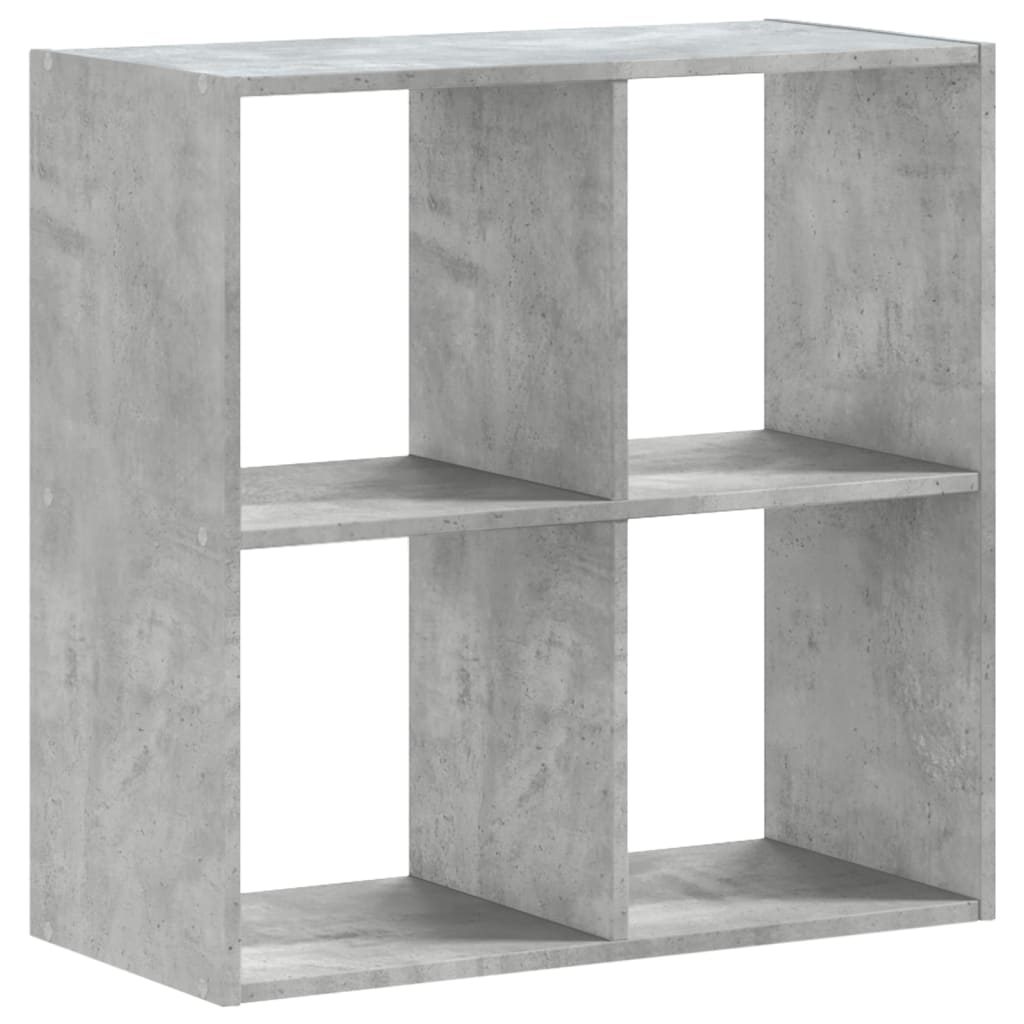 Libreria Grigio Cemento 68,5x32x68,5 cm in Legno Multistrato 852828