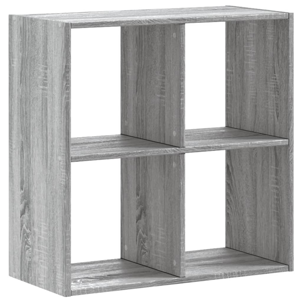 Libreria Grigio Sonoma 68,5x32x68,5 cm in Legno Multistrato 852830