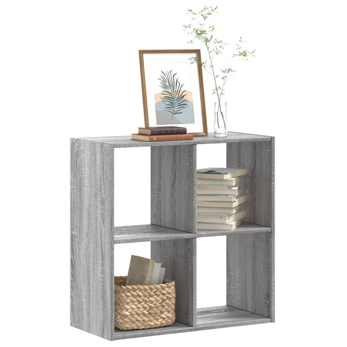 Libreria Grigio Sonoma 68,5x32x68,5 cm in Legno Multistrato 852830