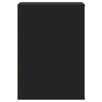 Cassettiera Angolare Nera 40x41x58 cm in Legno Multistrato 852835