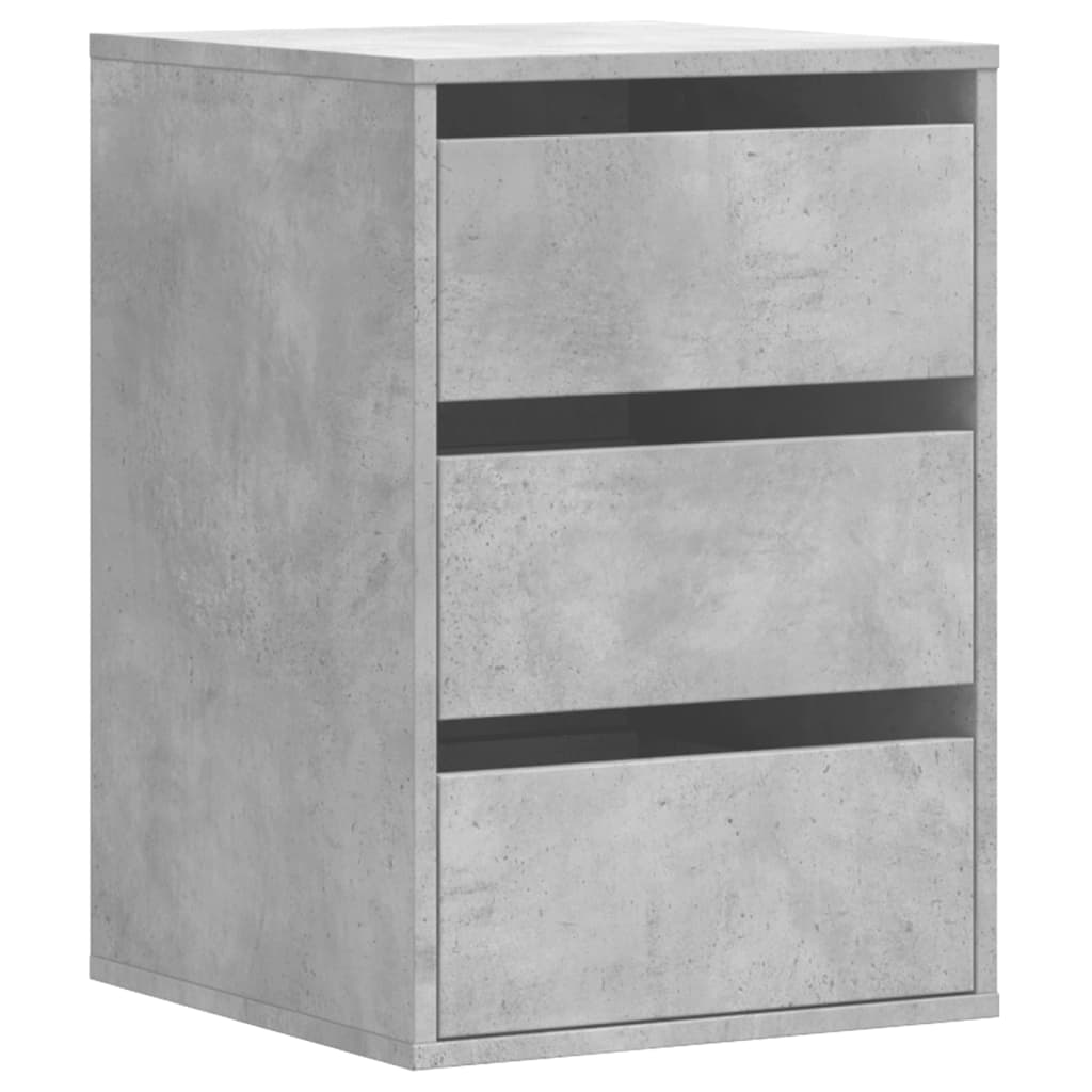 Cassettiera Angolo Grigio Cemento 40x41x58cm Legno Multistrato 852837