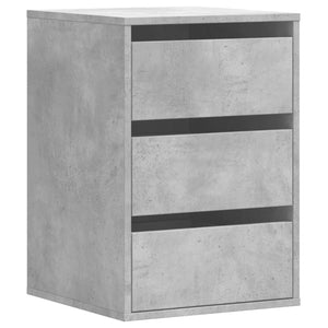 Cassettiera Angolo Grigio Cemento 40x41x58cm Legno Multistrato 852837