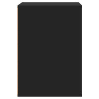 Cassettiera Angolare Nera 60x41x58 cm in Legno Multistrato 852844