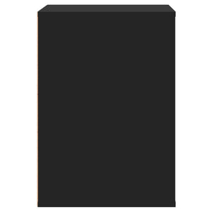 Cassettiera Angolare Nera 60x41x58 cm in Legno Multistrato 852844