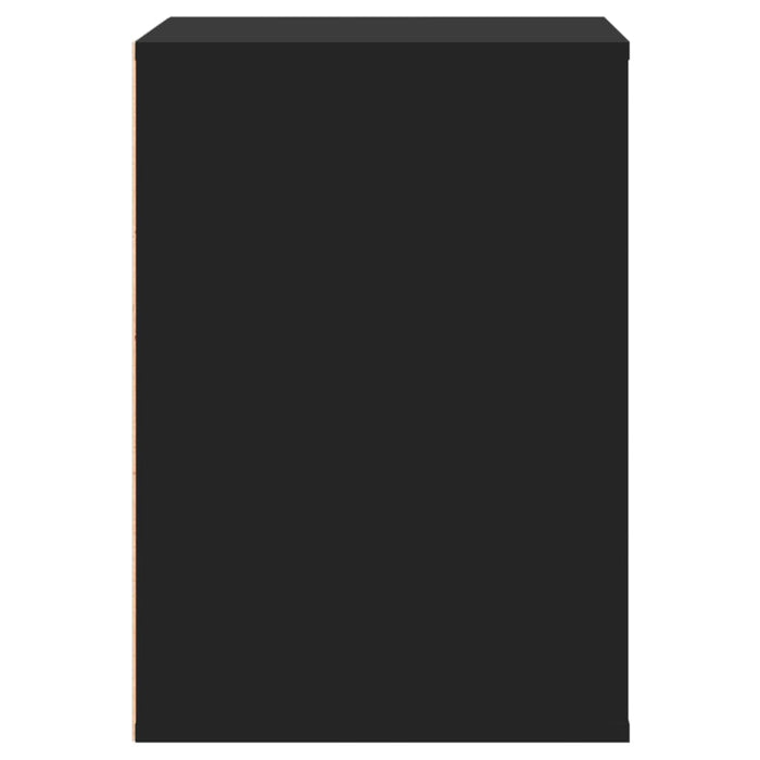 Cassettiera Angolare Nera 60x41x58 cm in Legno Multistrato 852844