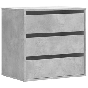 Cassettiera Angolo Grigio Cemento 60x41x58cm Legno Multistrato 852846