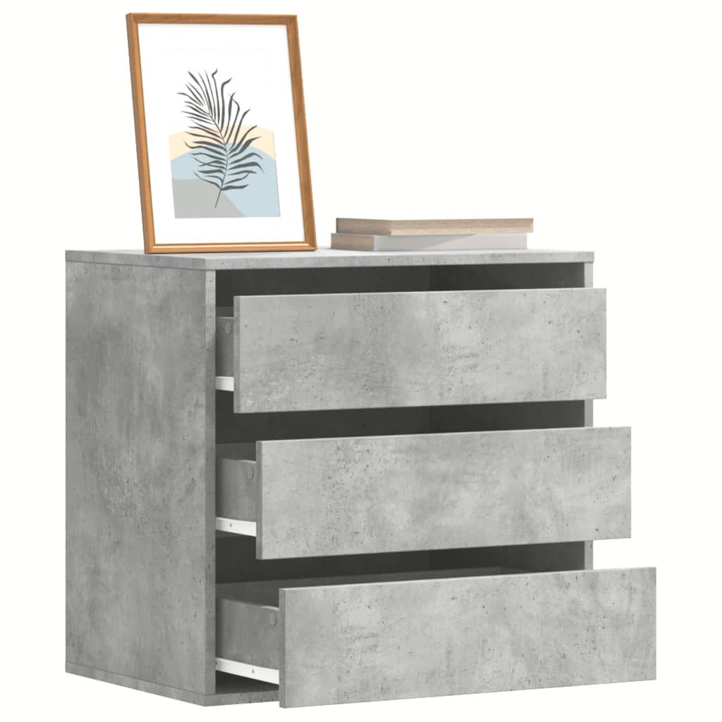 Cassettiera Angolo Grigio Cemento 60x41x58cm Legno Multistrato 852846