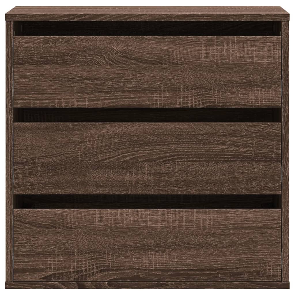 Cassettiera Angolo Rovere Marrone 60x41x58cm Legno Multistrato 852849