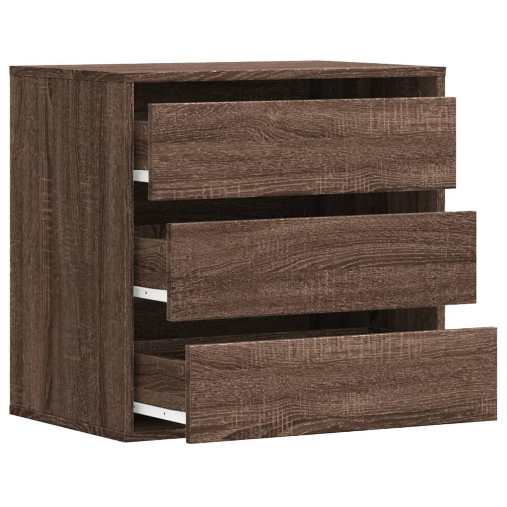 Cassettiera Angolo Rovere Marrone 60x41x58cm Legno Multistrato 852849