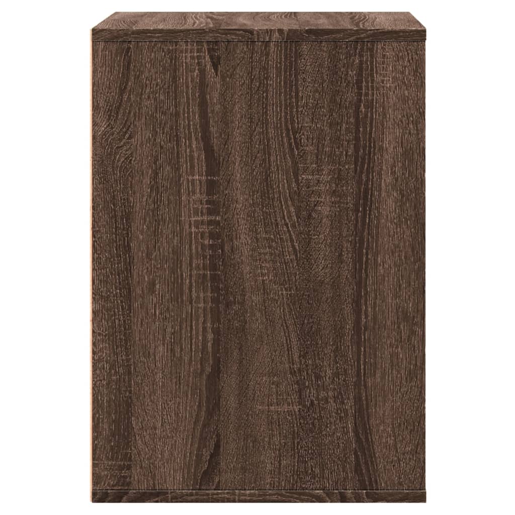 Cassettiera Angolo Rovere Marrone 60x41x58cm Legno Multistrato 852849