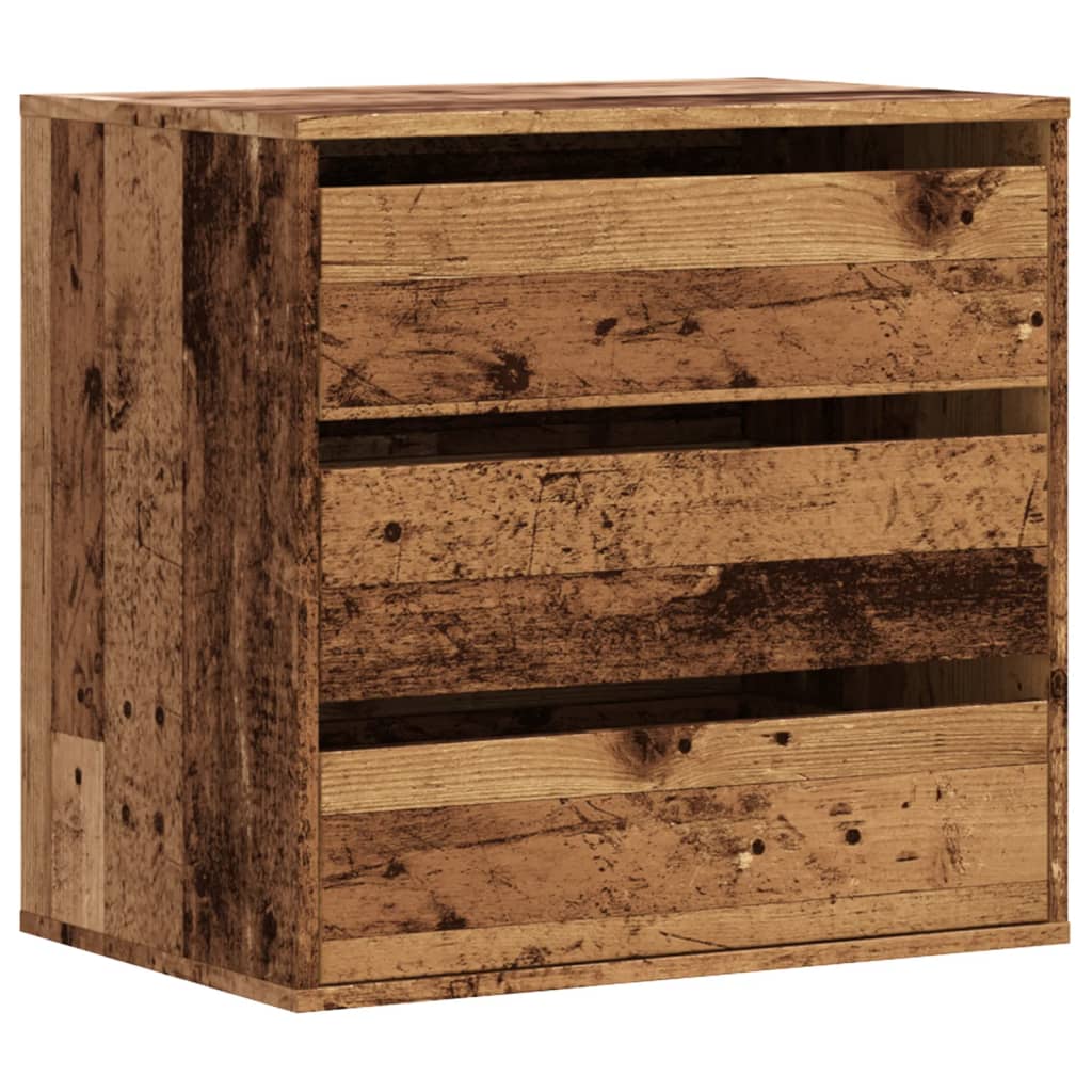 Cassettiera Angolare Legno Antico 60x41x58 cm Legno Multistrato 852850