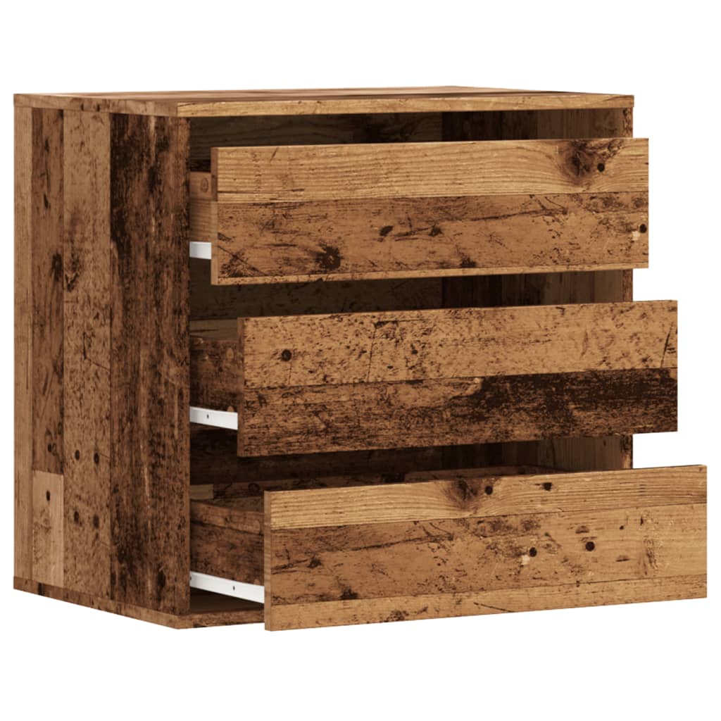 Cassettiera Angolare Legno Antico 60x41x58 cm Legno Multistrato 852850