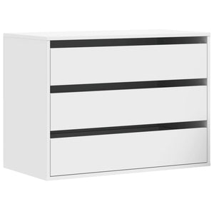 Cassettiera Bianca 80x41x58 cm in Legno Multistrato 852852