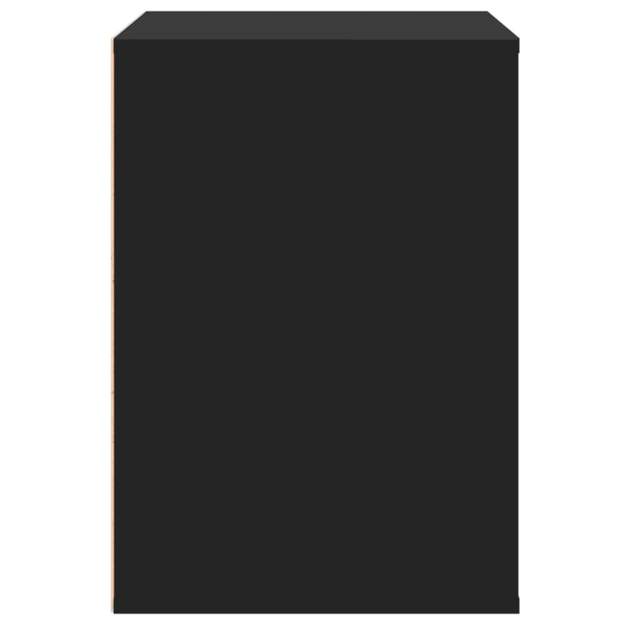 Cassettiera Angolare Nera 80x41x58 cm in Legno Multistrato 852853