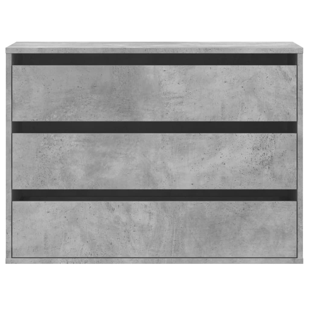 Cassettiera Angolo Grigio Cemento 80x41x58cm Legno Multistrato 852855