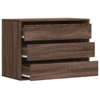 Cassettiera Angolo Rovere Marrone 80x41x58cm Legno Multistrato 852858