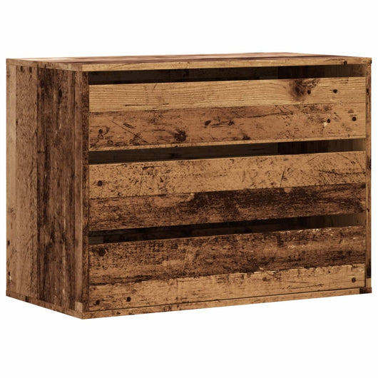 Cassettiera Angolare Legno Antico 80x41x58 cm Legno Multistrato 852859