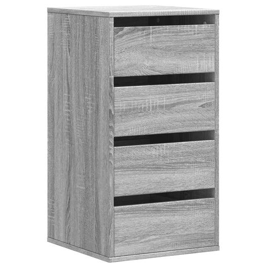 Cassettiera Angolare Grigio Sonoma 40x41x76cm Legno Multistrato 852866