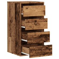 Cassettiera Angolare Legno Antico 40x41x76 cm Legno Multistrato 852868