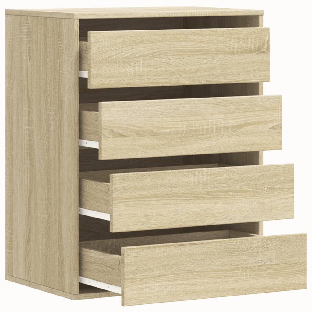 Cassettiera Angolare Rovere Sonoma 60x41x76cm Legno Multistrato 852872