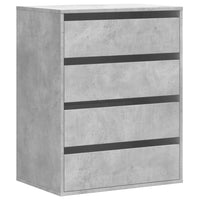 Cassettiera Angolo Grigio Cemento 60x41x76cm Legno Multistrato 852873