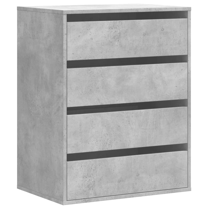 Cassettiera Angolo Grigio Cemento 60x41x76cm Legno Multistrato 852873