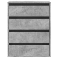 Cassettiera Angolo Grigio Cemento 60x41x76cm Legno Multistrato 852873