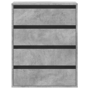 Cassettiera Angolo Grigio Cemento 60x41x76cm Legno Multistrato 852873