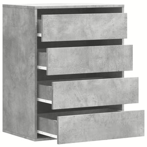 Cassettiera Angolo Grigio Cemento 60x41x76cm Legno Multistrato 852873