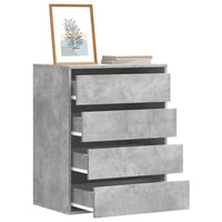 Cassettiera Angolo Grigio Cemento 60x41x76cm Legno Multistrato 852873