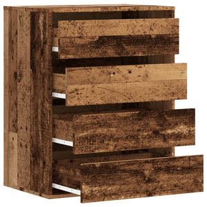 Cassettiera Angolare Legno Antico 60x41x76 cm Legno Multistrato 852877