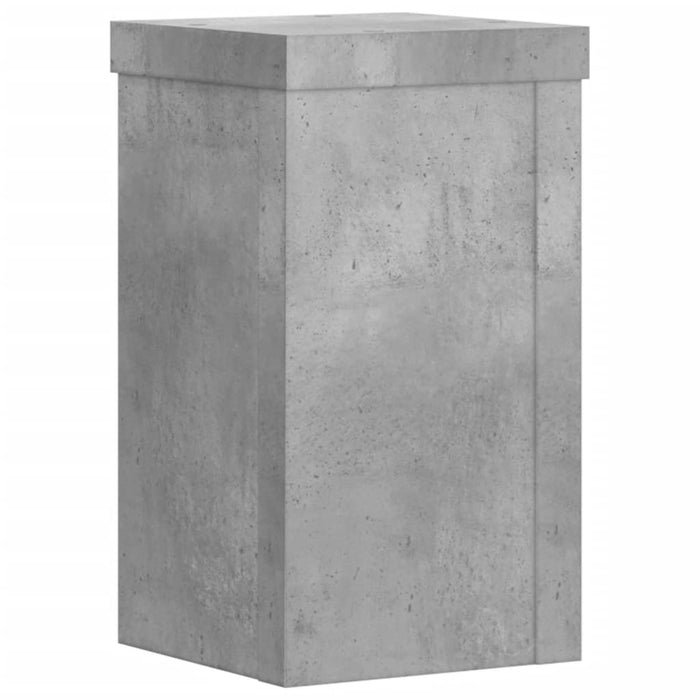 Supporti per Piante 2 pz Grigio 10x10x18 cm Legno Multistrato 852882