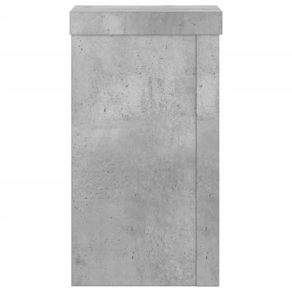 Supporti per Piante 2 pz Grigio 10x10x18 cm Legno Multistrato 852882