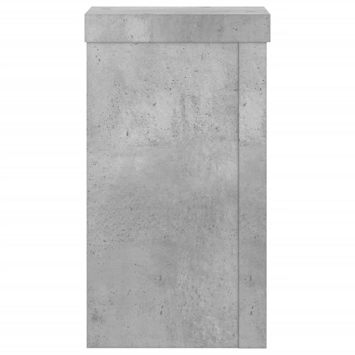 Supporti per Piante 2 pz Grigio 10x10x18 cm Legno Multistrato 852882