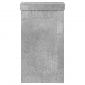 Supporti per Piante 2 pz Grigio 10x10x18 cm Legno Multistrato 852882