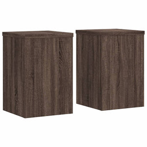 Supporti per Piante 2 pz Marrone 20x20x30 cm Legno Multistrato 852903