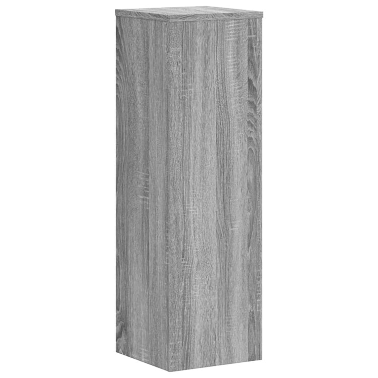 Supporti per Piante 2 pz Grigio 25x25x80 cm in Multistrato 852947