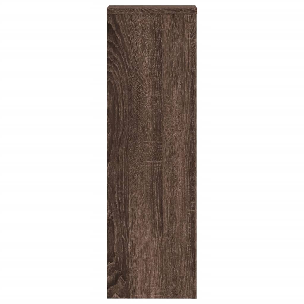 Supporti per Piante 2 pz Marrone 25x25x80 cm Legno Multistrato 852948