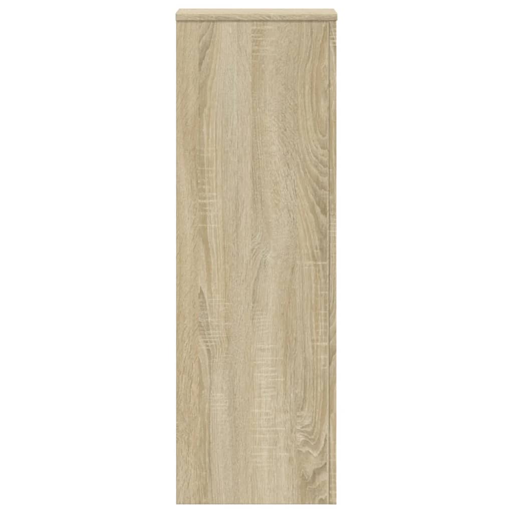 Supporto per Piante Rovere Sonoma 33x33x100cm Legno Multistrato 852953