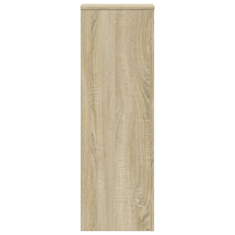 Supporto per Piante Rovere Sonoma 33x33x100cm Legno Multistrato 852953