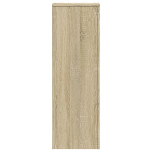 Supporto per Piante Rovere Sonoma 33x33x100cm Legno Multistrato 852953