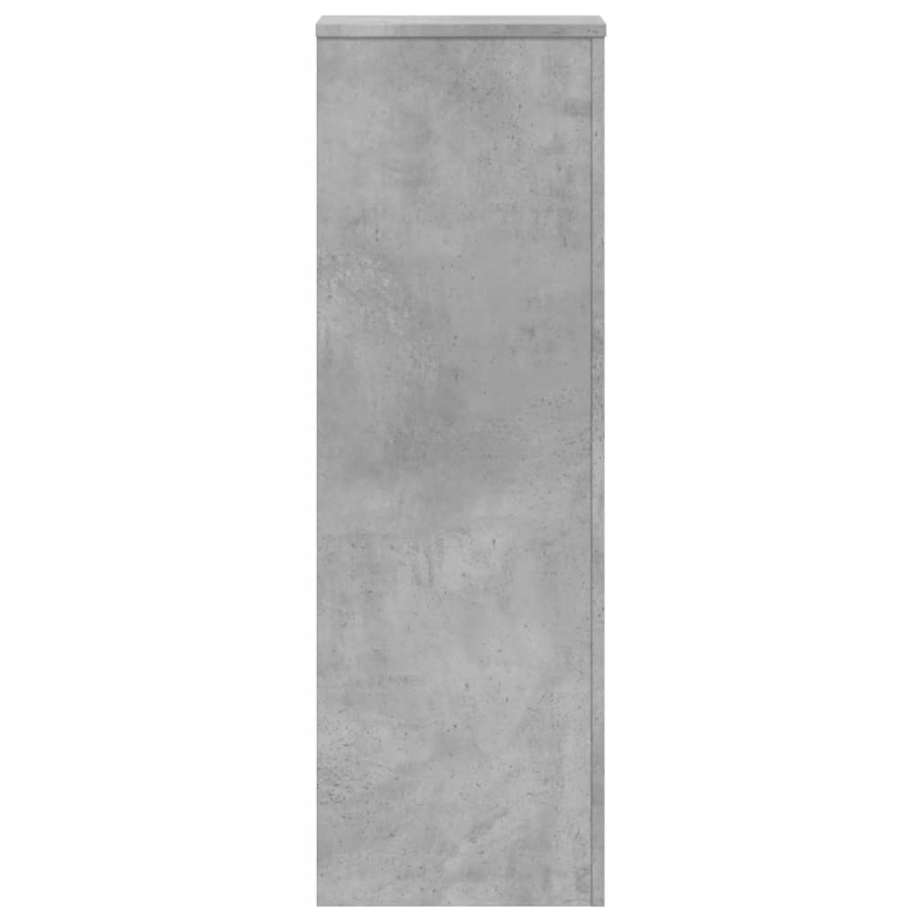 Supporto per Piante Grigio 33x33x100 cm in Truciolato 852954